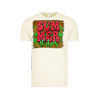 Vintage Arctic summer vibes watermelon leopard background Vintage Tee - Jasminsmagicworld