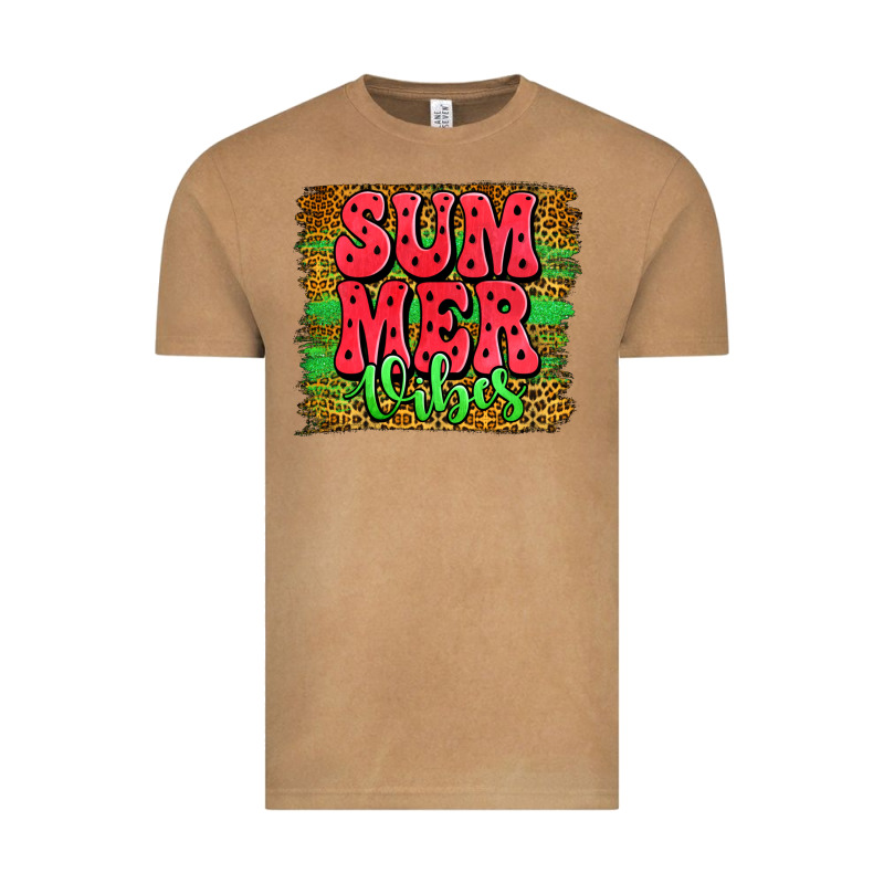 Summer Vibes Watermelon Leopard Background Vintage Tee by Jasminsmagicworld | Teevron