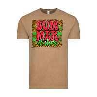Vintage Coffee summer vibes watermelon leopard background Vintage Tee - Jasminsmagicworld