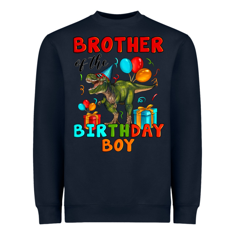 Brother Of The Birthday Boy T Rex Heavyweight Sweatshirt by Artiststas | Teevron
