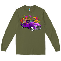 Army Green Mardi Gras Truck King's Cake Long Sleeve Tee - FaDigitalArtStudio