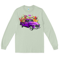 Matcha Mardi Gras Truck King's Cake Long Sleeve Tee - FaDigitalArtStudio