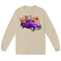 Mushroom Mardi Gras Truck King's Cake Long Sleeve Tee - FaDigitalArtStudio