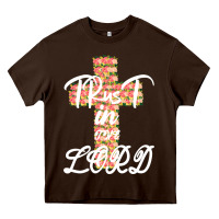 Chocolate Brown Trust In The Lord Heavy Core Tee - Bettercallsaul