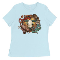 Baby Blue Cowboy wild and free western Ladies Tee - HowdyJamesFarm