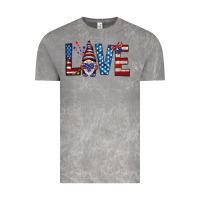 Cloud Rock 4th Of July love gnome Vintage Tee - HowdyJamesFarm