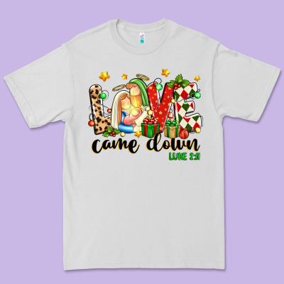 Love Came Down Luke 2 11 Premium Tee Designed By Texasbilliewilder