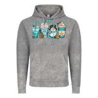 Cloud Rock winter coffee cups Vintage Hoodie - OliviaCreatesArt