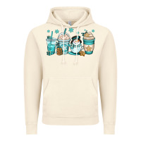 Vintage Artic winter coffee cups Vintage Hoodie - OliviaCreatesArt