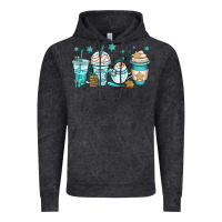 Vintage Black winter coffee cups Vintage Hoodie - OliviaCreatesArt