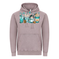 Vintage Zinc winter coffee cups Vintage Hoodie - OliviaCreatesArt
