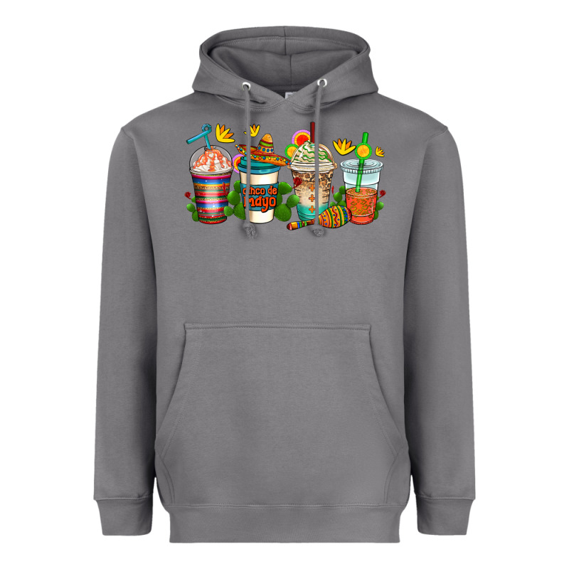 Cinco De Mayo Coffee Cups Heavyweight Hoodie by AdoDesignShop | Teevron