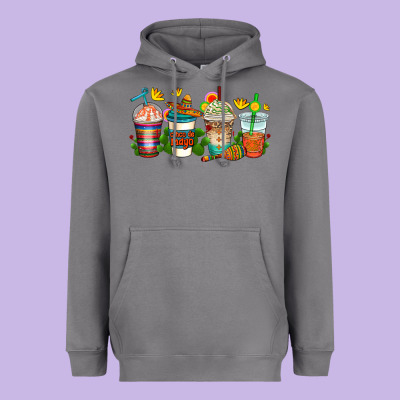 Cinco De Mayo Coffee Cups Heavyweight Hoodie Designed By Adodesignshop
