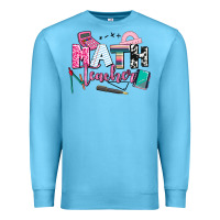 Ocean Blue math teacher Premium Sweatshirt - AdoDesignShop