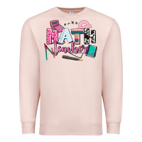 Pale Pink math teacher Premium Sweatshirt - AdoDesignShop