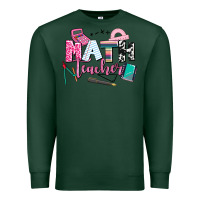 Sports Green math teacher Premium Sweatshirt - AdoDesignShop