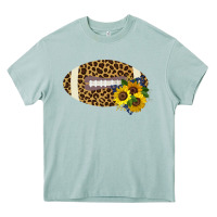 Leopard Print Footbal Heavy Core Tee | Teevron
