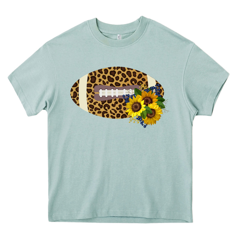 Leopard Print Footbal Heavy Core Tee by Bettercallsaul | Teevron