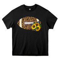 Black Leopard Print Footbal Heavy Core Tee - Bettercallsaul