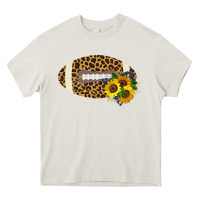 Cream Leopard Print Footbal Heavy Core Tee - Bettercallsaul