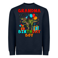 Navy grandma of the birthday boy t rex Heavyweight Sweatshirt - Artiststas