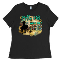 Black Pretty girls walk like this Ladies Tee - HowdyJamesFarm