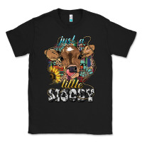 Black Just a little moody baby cow Classic Tee - HowdyJamesFarm
