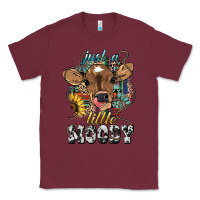 Burgundy Just a little moody baby cow Classic Tee - HowdyJamesFarm