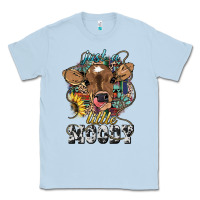 Dusty Blue Just a little moody baby cow Classic Tee - HowdyJamesFarm