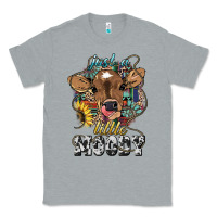 Heather Grey Just a little moody baby cow Classic Tee - HowdyJamesFarm