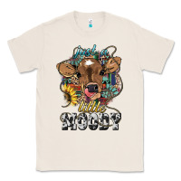 Natural Just a little moody baby cow Classic Tee - HowdyJamesFarm