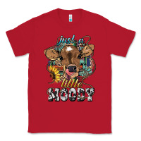 Red Just a little moody baby cow Classic Tee - HowdyJamesFarm