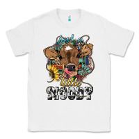 White Just a little moody baby cow Classic Tee - HowdyJamesFarm