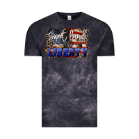 Cloud Black Sweet land of liberty 4th of july Vintage Tee - CowGirlArtShop