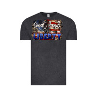Vintage Black Sweet land of liberty 4th of july Vintage Tee - CowGirlArtShop