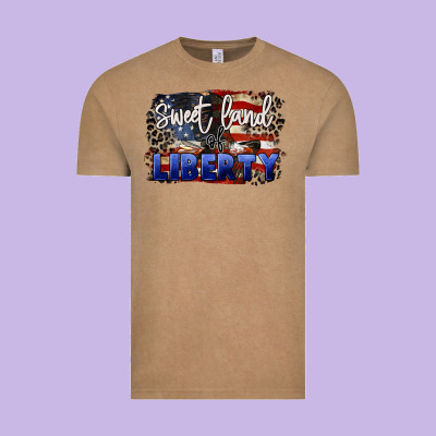 Sweet Land Of Liberty 4th Of July Vintage Tee Designed By Cowgirlartshop