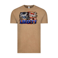Vintage Coffee Sweet land of liberty 4th of july Vintage Tee - CowGirlArtShop