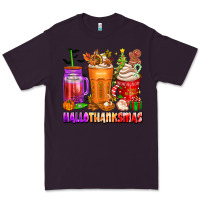 Plum hallothanksmas coffee cups Premium Tee - texasbilliewilder