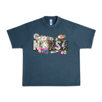 Midnight Navy Easter Nurse  Easter Day Urban Heavy Tee - CowGirlArtShop