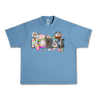 Pebble Blue Easter Nurse  Easter Day Urban Heavy Tee - CowGirlArtShop