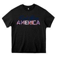 Black God Bless America Heavy Core Tee - Bettercallsaul