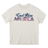 Cream God Bless America Heavy Core Tee - Bettercallsaul