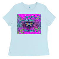Baby Blue just a girl who loves dragonfiles Ladies Tee - TumblerDesignByShophia