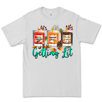Dove Grey Candles with Fall Getting Lit Premium Tee - texasbilliewilder