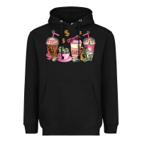 Black boss lady coffee cups Heavyweight Hoodie - AdoDesignShop