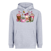 Heather Grey boss lady coffee cups Heavyweight Hoodie - AdoDesignShop