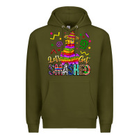 Army Green Let's Get Smashed Premium Hoodie - CowhideDigitalArt