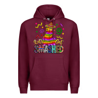 Burgundy Let's Get Smashed Premium Hoodie - CowhideDigitalArt