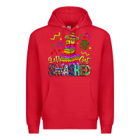 Red Let's Get Smashed Premium Hoodie - CowhideDigitalArt