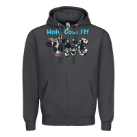 Smoke holy cow i'm one Zipper Hoodie - BarkalooDesign